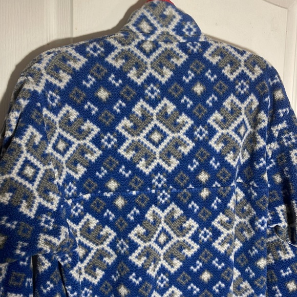 Patagonia Synchilla Snap T Size Small Aurora Blue Snowflake - Picture 7 of 9